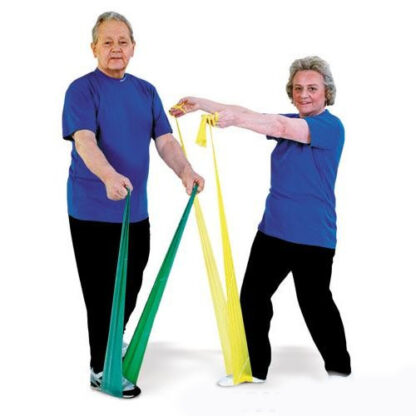 Thera-Band elastinė juosta su lateksu, žalia, ilgis 1,8 m - Image 3