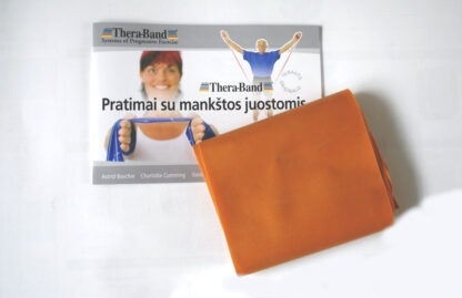 Thera-Band elastinė juosta su lateksu, aukso, ilgis 1,8 m