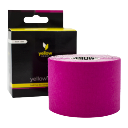 Rožinės spalvos kinezioteipas YellowTape