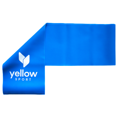 Mėlynos spalvos treniruočių guma YellowFlat