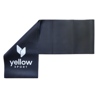 Juodos spalvos treniruočių guma YellowFlat