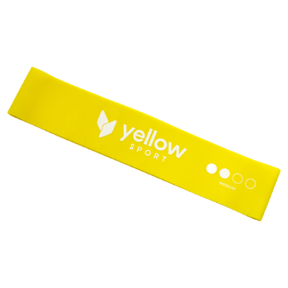 Geltonos spalvos treniruočių guma-kilpa YellowLoop